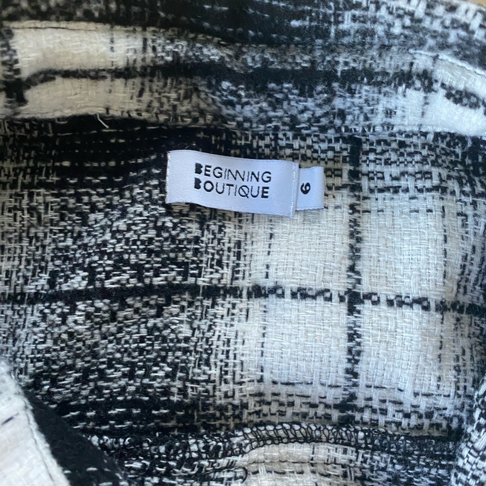 Beginning Boutique- streets check coat black - Picture 3 of 3